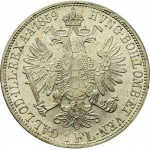 Austria, 1 floren 1859