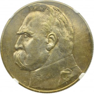 II Rzeczpospolita, 10 złotych 1934 Piłsudski - NGC UNC Details