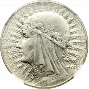 II Rzeczpospolita, 5 złotych 1933 - NGC AU58