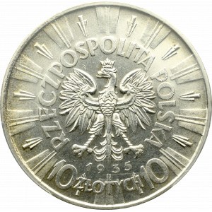 II Republic of Poland, 10 zloty 1935 Pilsudski - PCGS AU58