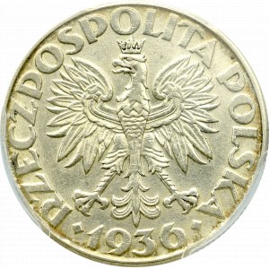 II Rzeczpospolita, 2 złote 1936 Żaglowiec - PCGS AU Details