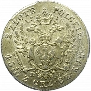 Królestwo Polskie, Aleksander I, 2 złote 1816 - PCGS MS62
