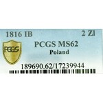 Królestwo Polskie, Aleksander I, 2 złote 1816 - PCGS MS62