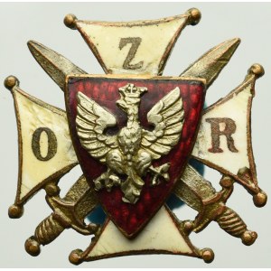II RP, Miniatura odznaki Związek Oficerów Rezerwy - numerowana