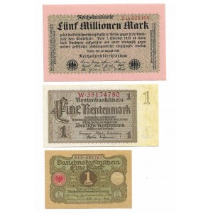 Germany, set of banknotes set (3 pcs)