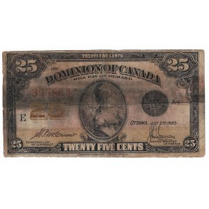 Canada, 25 cents 1923