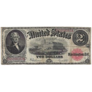 USA, 2 dollars 1917