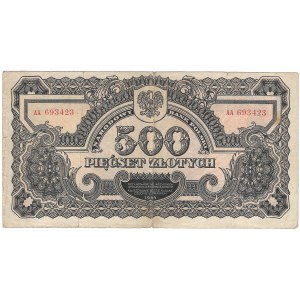 PRL, 500 złotych 1944 ...owym - AA