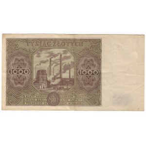 PRL, 1000 złotych 1947 E