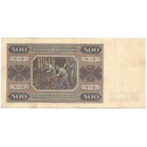 PRL, 500 złotych 1948 BD