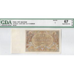II Rzeczpospolita, 10 złotych 1929 FZ - GDA 67EPQ