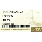 II Republic of Poland, 2 zloty 1925, London - NGC AU53
