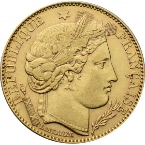 France, 10 francs 1896