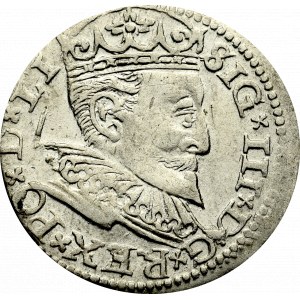 Zygmunt III Waza, Trojak 1596, Ryga - nieopisany LI (bez interpunkcji)