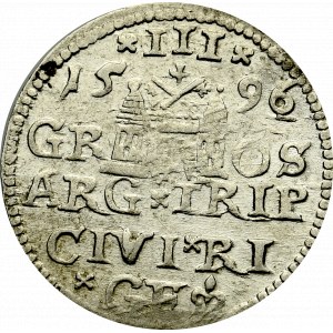 Sigismund III, 3 groschen 1596, Riga