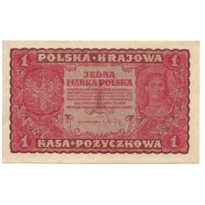 II Rzeczpospolita, 1 marka polska 1919 I SERJA HJ