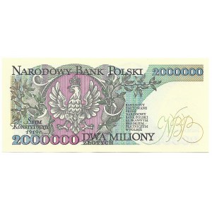 2 mln złotych 1992 A - z błędem