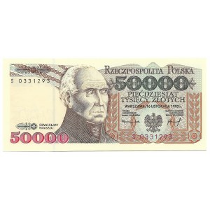 PRL, 50000 złotych 1993 Staszic seria S