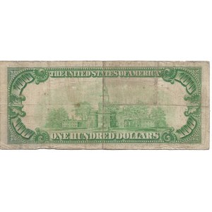 USA, 100 dolarów 1934, zielona pieczęć