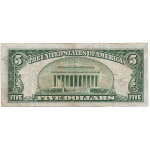 USA, 5 dolarów 1934 C, niebieska pieczęć