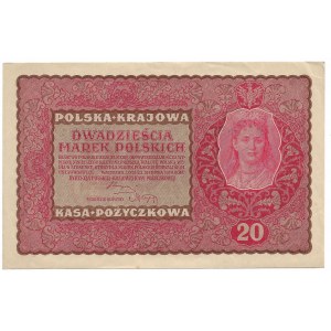 II Rzeczpospolita, 20 marek polskich 1919 II SERJA ER