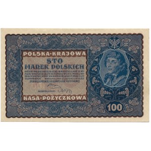 II Rzeczpospolita, 100 marek polskich 1919 IE SERJA L