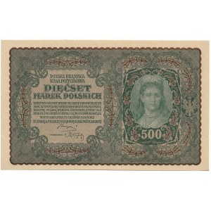 II Rzeczpospolita, 500 marek polskich 1919 I SERJA BT