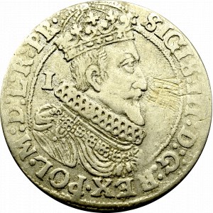 Zygmunt III Waza, Ort 1623/4, Gdańsk - wydrapana druga cyfra nominału