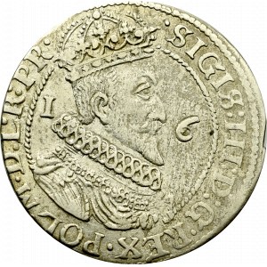 Sigismund III, 18 groschen 1624, Danzig - date overstriked