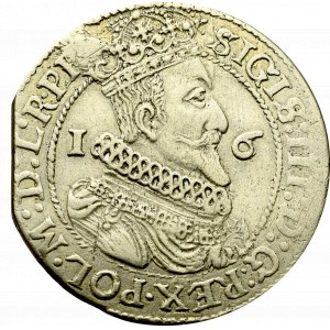 Sigismund III, 18 groschen 1624, Danzig - date overstriked