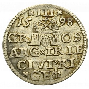 Sigismund III, 3 groschen 1598, Riga