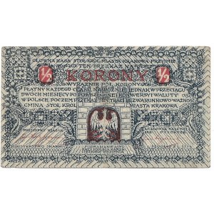 Kraków, 1/2 korony, 1919