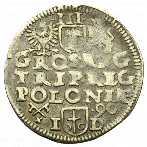 Zygmunt III Waza, Trojak 1590, Poznań - nieopisany SIG: