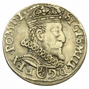 Zygmunt III Waza, Trojak 1601, Kraków - popiersie w prawo