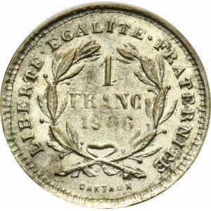 Francja, Żeton 1 frank 1906