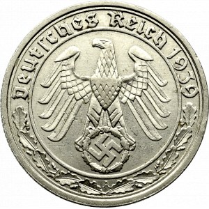 III Reich, 50 reichspfennig 1939