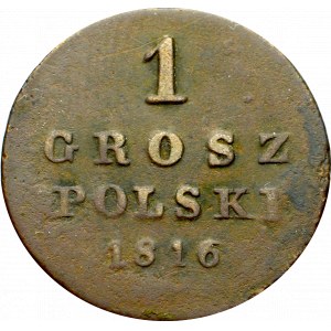 Kingdom of Poland, 1 groschen 1816