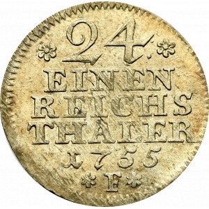 Germany, Preussen, 1/24 thaler 1755 F