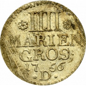 Niemcy, 3 grosze maryjne 1756 D