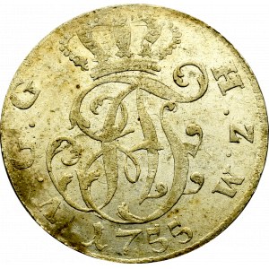 Germany, Mecklenburg-Strelitz, 1/6 thaler 1755
