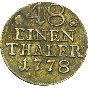 Germany, Preussen, 1/48 thaler 1778