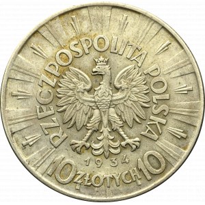 II Republic of Poland, 10 zloty 1934 Pilsudski