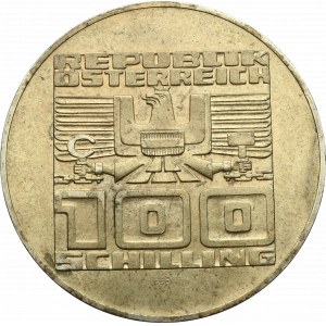 Austria, 100 schillings 1975