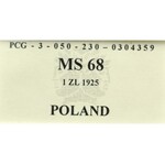 II Republic of Poland, 1 zloty 1925, London