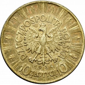 II Republic of Poland, 10 zloty 1934 Pilsudski