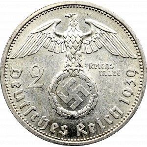 III Rzesza, 2 marki 1939 Hindenburg A