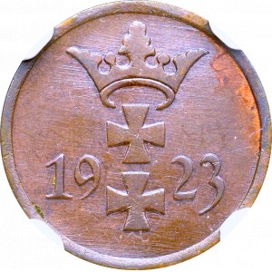 Free City of Danzig, 1 pfennig 1923 - NGC MS64 BN