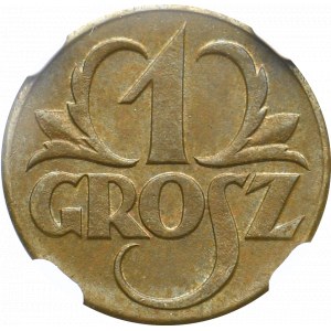 II Republic of Poland, 1 groschen 1923 - NGC MS65 BN