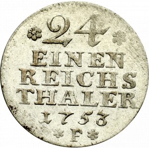 Germany, Preussen, 1/24 thaler 1753 F