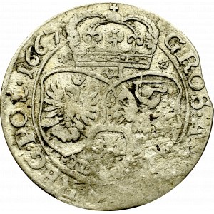 John II Casimir, 6 groschen 1667, Bromberg